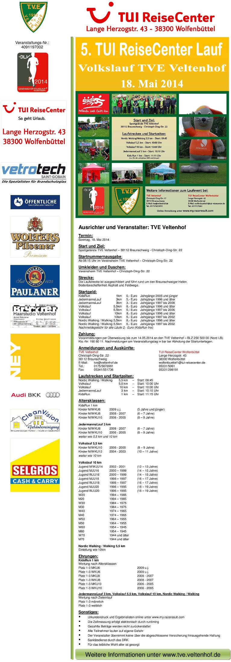 Information 5.TUI ReiseCenter Lauf Veltenhof